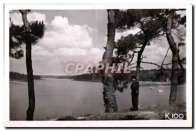 Bilhete postal semimoderno Benodet (Finistère) Panorama sobre o Odet