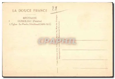 Die Kirche — Der südliche Portalbereich — Guimiliau (Finistère) — Les Éditions d'Art Yvon, Paris — Rückseite