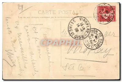 Guimiliau - Vista general — editor anónimo, n° 1155 — Reverso