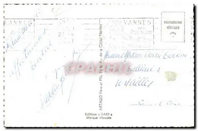 Sainte-Anne-d'Auray — Vista geral, Basílica, Estátua de Santa Ana, Monumento aos Mortos — Edições Gaby — Verso