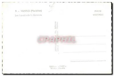 Os Lavoires de la Garenne — Vannes (Morbihan) — Éditions Caby — Verso