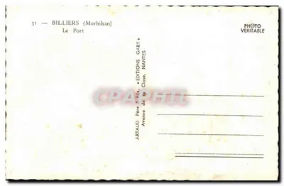Billiers (Morbihan) — O Porto — Edições Gaby, Nantes — Verso