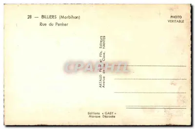 Bazares e lojas de tecidos — Rue du Penher — Edições Gaby — Verso