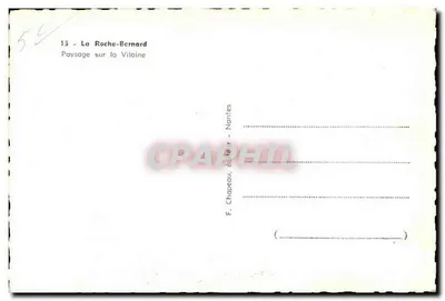 La Roche-Bernard — Paesaggio sulla Vilaine — F. Chapeau, editore, Nantes — Verso