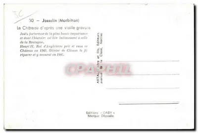Zamek w Josselin — Morbihan — Wydawnictwo Caby — Rewers