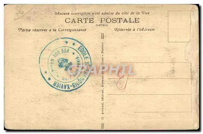Monument do Conde de Chambord em Sainte-Anne-d'Auray — editor G. Arrioud, n° 184 — Verso