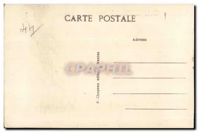 Sainte-Marguerite-de-Pornichet (Loire-Inf.) — A Ponta de Chémoulin — Na base da Falaise — F. Chapeau, Nantes — Verso