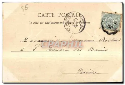 Pontivy - Cour d'honneur du château de Rohan — Bretagne, éditeur G. Chichery, n°37 — Rewers