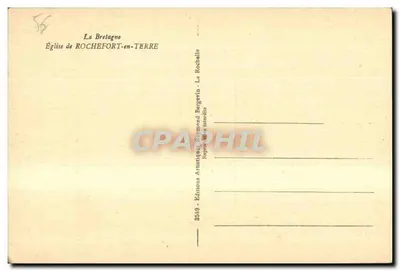 Igreja de Rochefort-en-Terre — Interior — Edições Raymond Bergevin — Verso