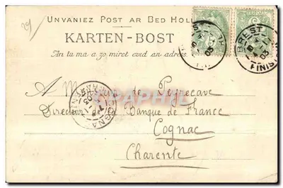 Ogólny widok Portu Handlowego w Brest, widzianego z Zamek — wydawca anonimowy, n° 374 — Rewers