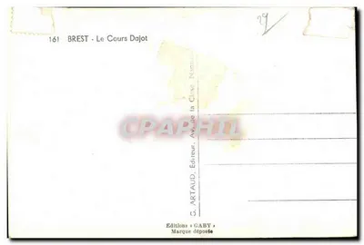 Brest - Cours Dajot — wydawca Gaby, nr 161 — Rewers