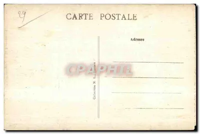Guimiliau (Francia) — El baptisterio (1675) — Editor no identificado, n° 54 — Reverso