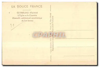 Guimiliau (Finistère) — The Church and the Cemetery — Les Éditions d'Art Y. Martel — Back