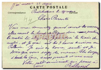 Calvário de Pontchâteau — 10ª Estação: Jesus é despojado de suas roupas — editor não visível — Verso