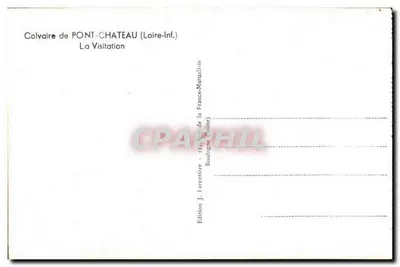 Calvário de Pont-Château — A Visitação — Edição J. Larentière — Verso