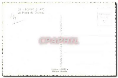 Pornic (Loire-Atlantique) — Plaża zamku — Wydawnictwo Gaby, nr 22 — Rewers