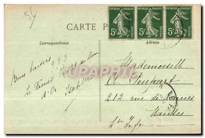 Le Faouet — Las Rocas de Barrigan — Valle del Ellé — Colección Vézanne, Quimper — Reverso
