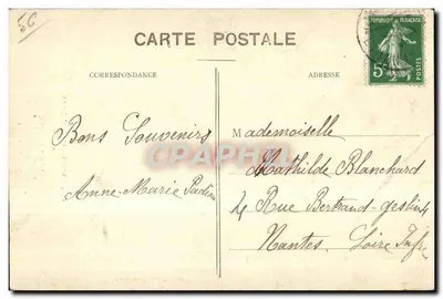 Odkrycie statuy św. Anny w Auray — Zbiór Villard, Quimper — n° 6915 — Rewers