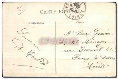 Cartolina d'epoca Ste Anne d'Auray Cote principale della Basilica — Verso