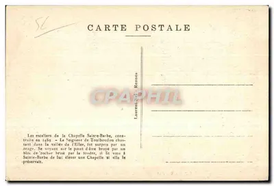 Le Faouet — Capela Santa Bárbara — Os Escaleres — 309 — Verso