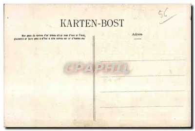 Le Faouët — O Joult de Saint-Fiacre — Editor Karten-Bost, n° 520 — Verso