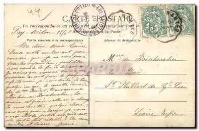 Grotta di Lourdes — LEGÉ (Loire-Inf.) — Collection H. Moreau, fot. Rocheservière — Rewers