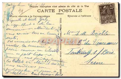 Saint-Michel-Chef-Chef — Os Pinheiros de Comberge — editor Garnaud — Verso