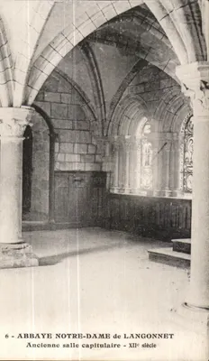 Abadia Nossa Senhora de Langonnet — Antiga sala capitular — Século XII