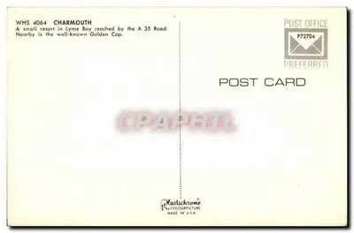Charmouth — Dorset — Plastichrome by Colourpicture — Verso