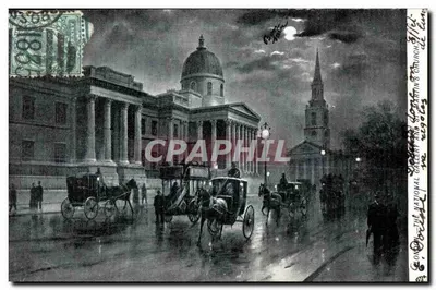 National Gallery e Igreja de St Martin — Londres — editor anônimo, número de série não visível