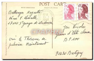 Wzgórza w Malvern Wells — M.2H25 — Zdjęcie i wydanie przez Tilley & Son, Leobury — Rewers