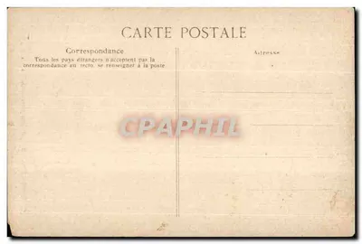 Bilhete postal antigo Grande Comore Plantas parasitas sobre grandes árvores Comores — Verso