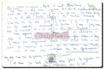 Jovem Mamãe — África em Cores — Edição HOA-WI — Verso