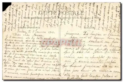 Bilhete postal antigo Souvemir de Dakar Senegal — Verso