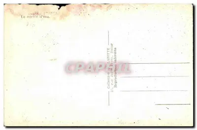 पुराना पोस्टकार्ड जल की भारी भूमिका नंगे स्तन वाली महिला — पीछे
