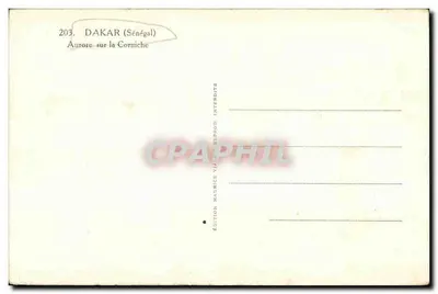 Aurora nad Cornichą — Dakar (Senegal) — Wydawnictwo Maurice Viala, Intendite — Rewers
