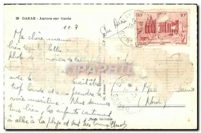 Amanhecer em Gorée — Dakar — Edições P. 906 — Verso
