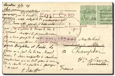 War Office, Londyn — widok ulicy z pojazdami i pieszymi — wydawca Valentine, n° 58177 — Rewers
