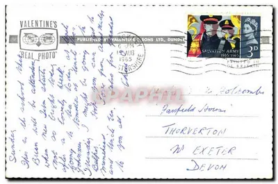 Szkoła gramatyczna, Hingkley — wydawca Valentine's Real Photo, nr M 7239 — Rewers