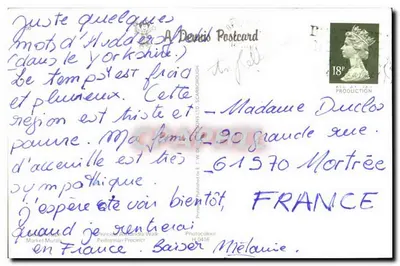 Huddersfield — vista panorâmica — A Dennis Postcard — Verso