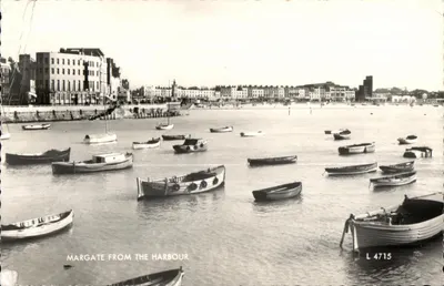 Margate vom Hafen aus — Ansicht des Hafens mit zahlreichen Booten — Valentine's Card, n° L 4715