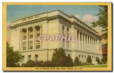 Vista do Palácio de Justiça do Parque Ouachita, Monroe, La. — D-2