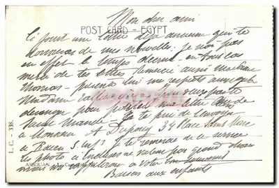 Assuã - A barragem do Nilo — editor L.C. n°338 — Verso