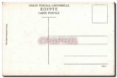 Cairo — Barrage du Nil — The Cairo Postcard Trust, n° 54511 — Verso