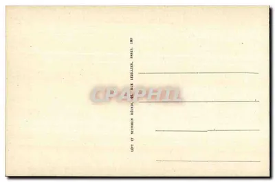 Statua Scribes — Muzeum Egipskie, Kair — Wydawca Lévy i Neurbrin, Paryż — Rewers