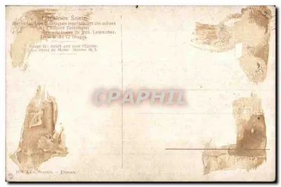 Israel parte para o Egito — Gênesis 46,1 — H. K. & Co. Munique, Série II de 12 imagens — Verso