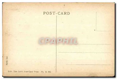Suez — Eastern Telegraph Cy Ltd. — Karta pocztowa Trustu Pocztowego w Kairze, nr seryjny 555 — Rewers