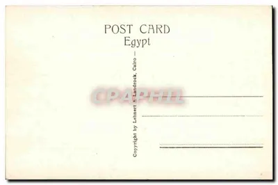 Vue générale de la ville — Égypte, Caire — éditeur Lehner & Landrock, n° 103 — Verso