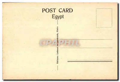 Thebes - El-Bahari, Temple of Queen Hatshepsut — publisher Lehner & Landrock, no. 1529 — Back