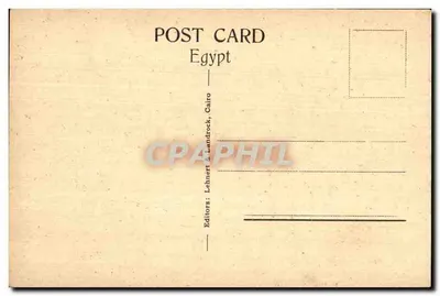 Denderah - Ptolémée offrant à Isis et Horus — Edição Lehnhert & Landrock, n° 1584 — Verso